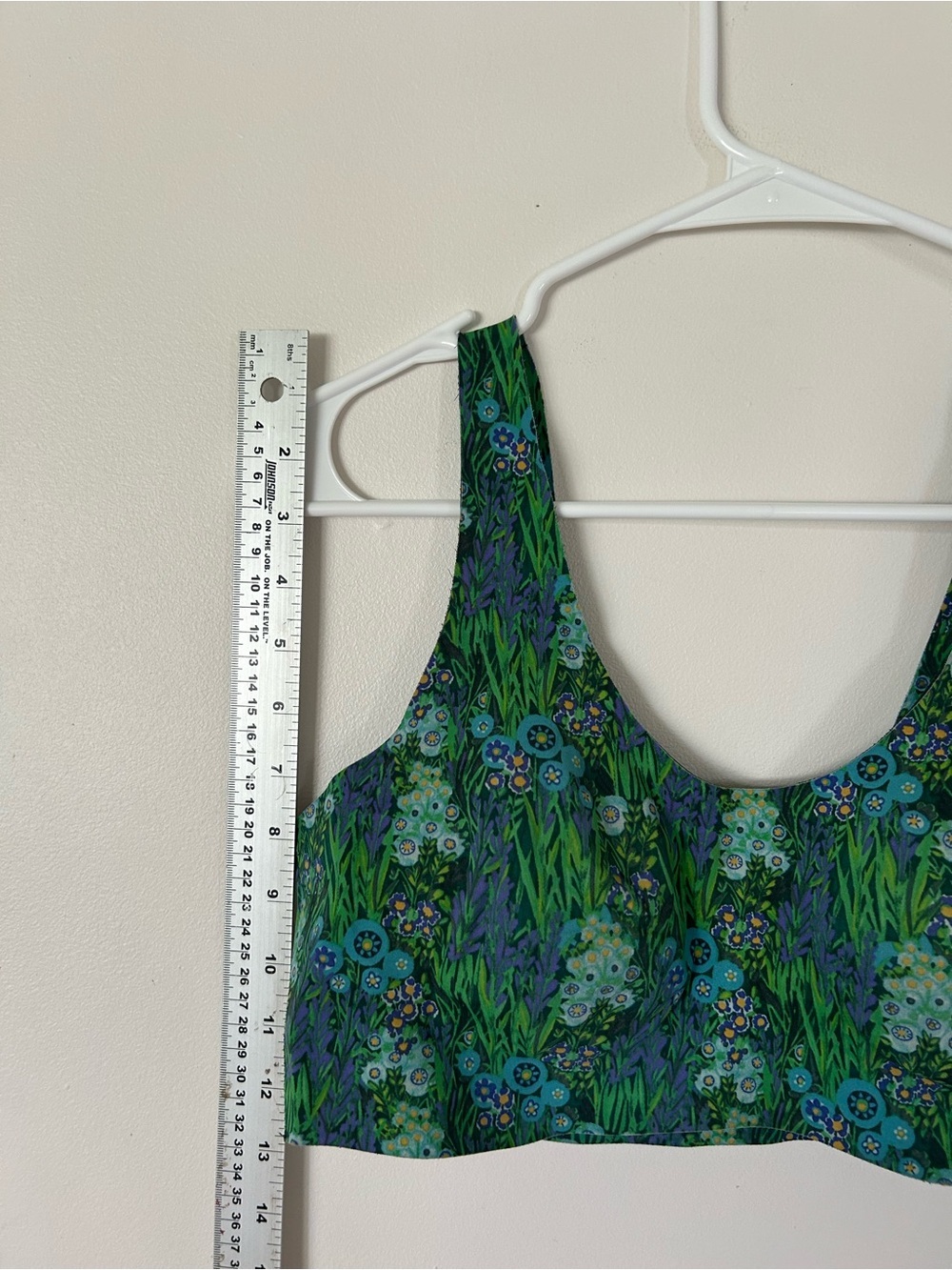 Knix x Anna Sui LuxeLift Pullover Bra Green Floral Medium - Picture 2 of 5